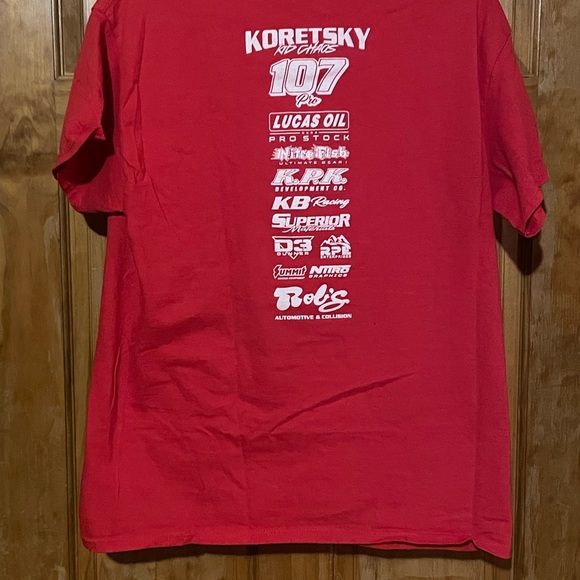 Kyle Koretsky NHRA Pro Stock Series Lucas Oil T-Shirt Size L - Picture 2 of 6